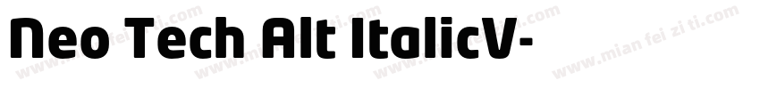 Neo Tech Alt ItalicV字体转换